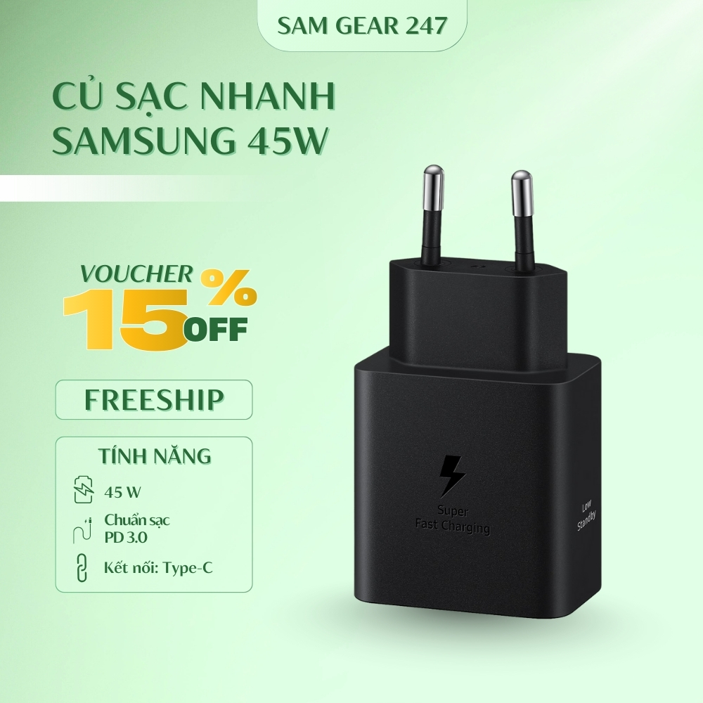 Củ sạc Samsung 45W - Mới chính hãng