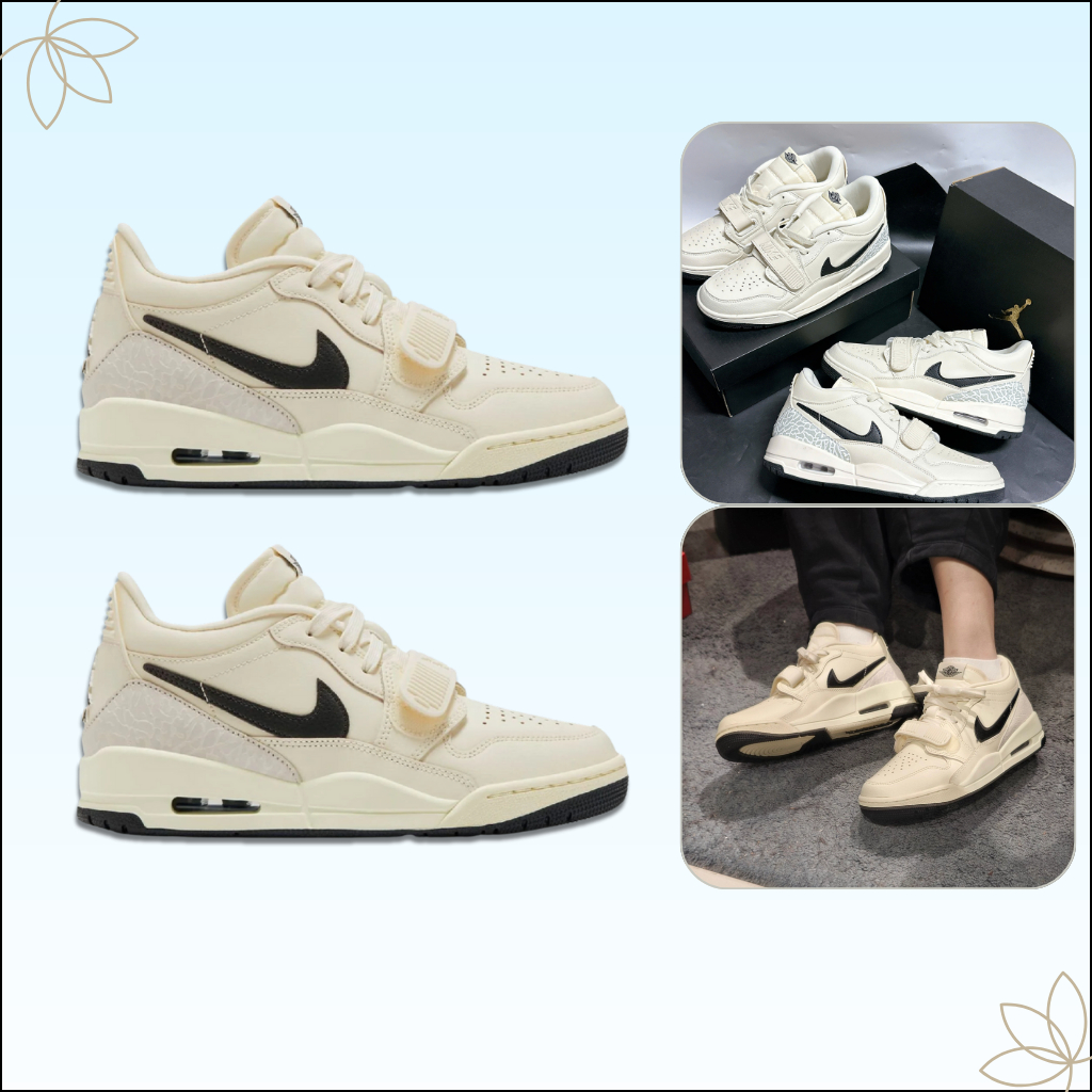 Giày Nike Air Jordan Legacy 312 Low Coconut Black – Sneaker Thể Thao Nam Nữ Phối Trắng Đen