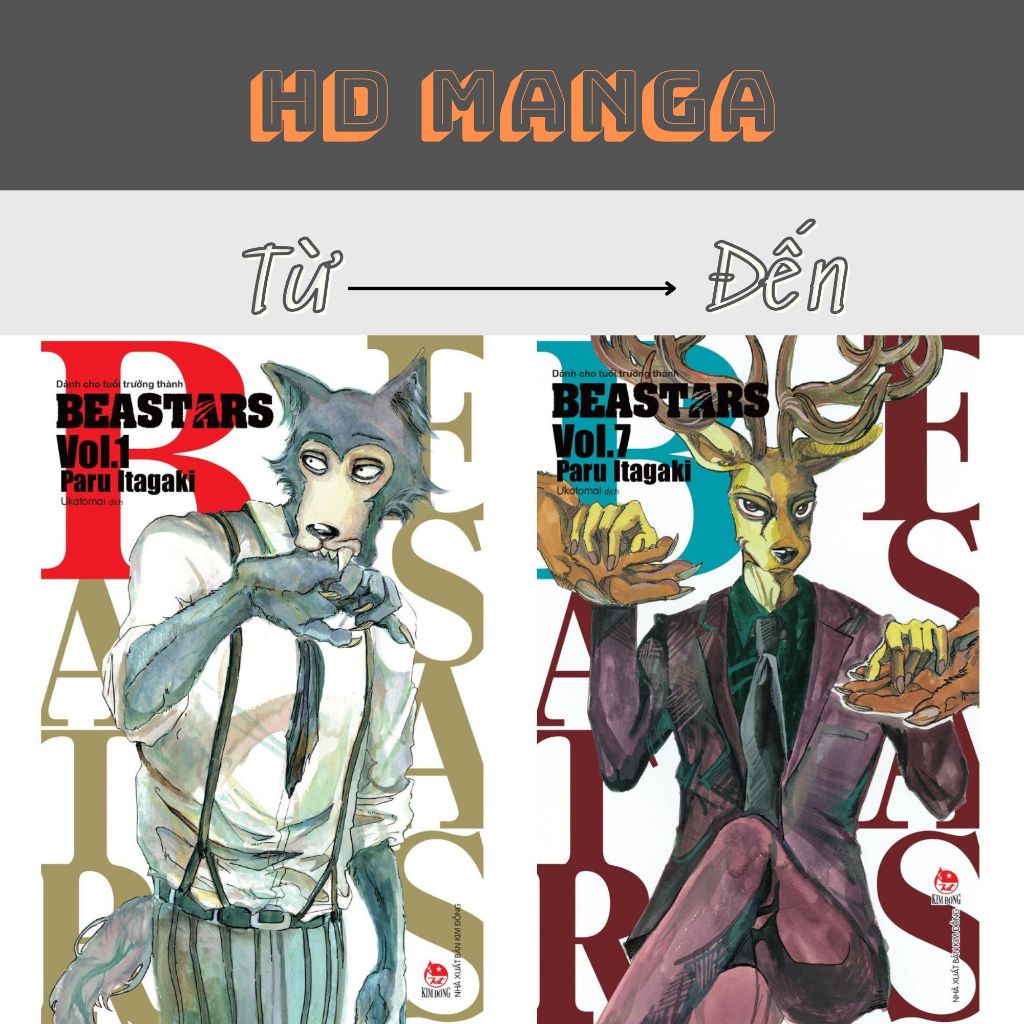 Truyện tranh - Beastars - Tập 1 2 3 4 5 6 7 8 9 - NXB Kim Đồng