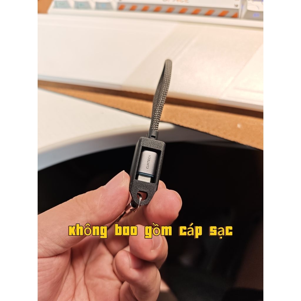 Nút gắn dây cáp sạc Cuktech 15cm(Không bao gồm cáp sạc)