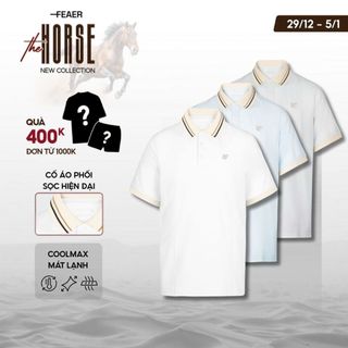   GIÁ CỰC TỐT  Áo polo nam Coolin cổ bẻ vải Coolmax mát lạnh trong 2s mềm mịn hoạ tiết thêu tỉ mỉ -FEAER 