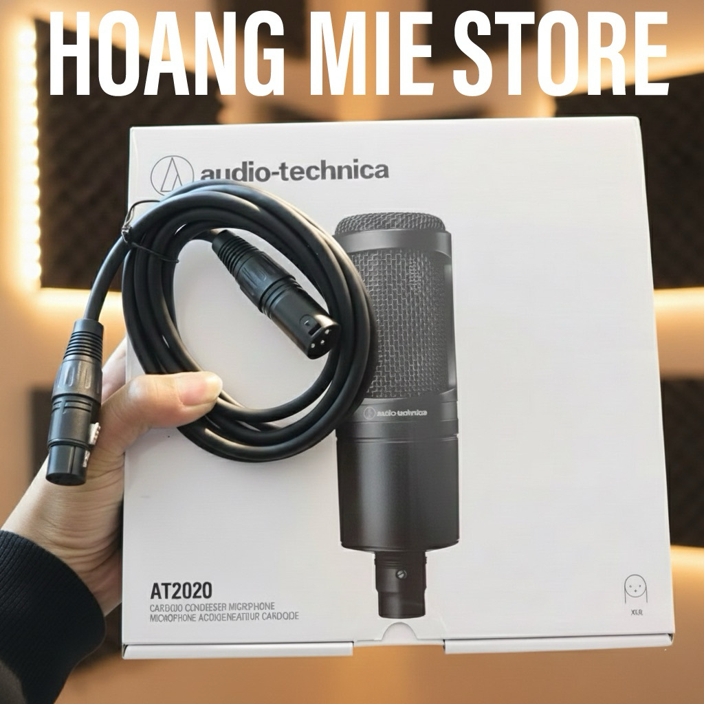 (BH 12TH Tặng dây 2 mét) Bản mới Mic Livestream 48V AT2020 Thu Âm chuyên nghiệp - Audio Technica AT2