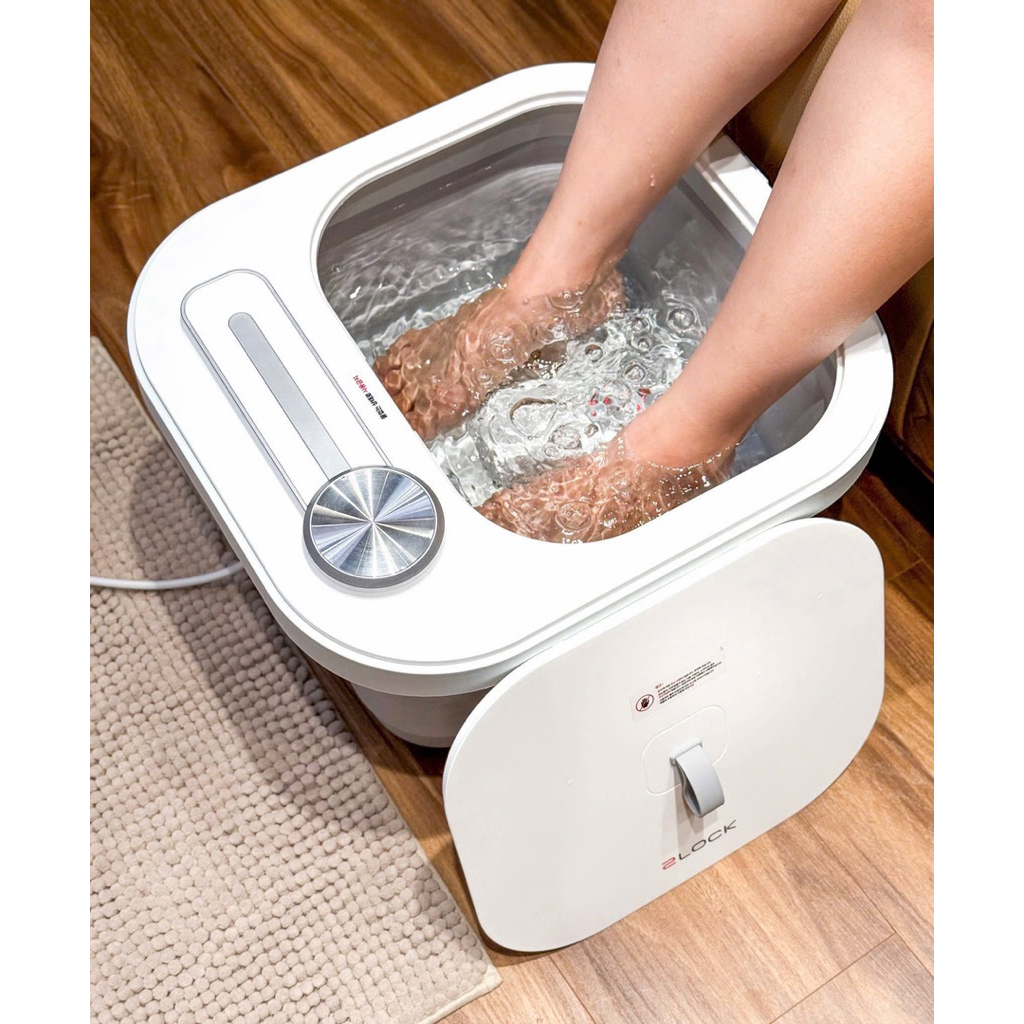 Bồn Ngâm Chân 2Lock, Chậu Ngâm Chân Gấp Gọn, Hàng Chính Hãng, Có Massage, Chườm Nóng, BH 12 Tháng,  