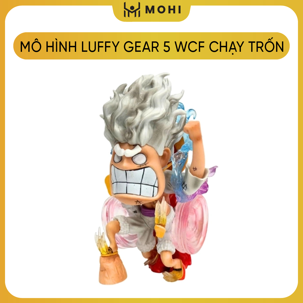 Mô Hình OnePiece luffy gear 5 WCF chạy trốn  - cao 12cm - nặng 300gram - Figure One Piece - Box Màu