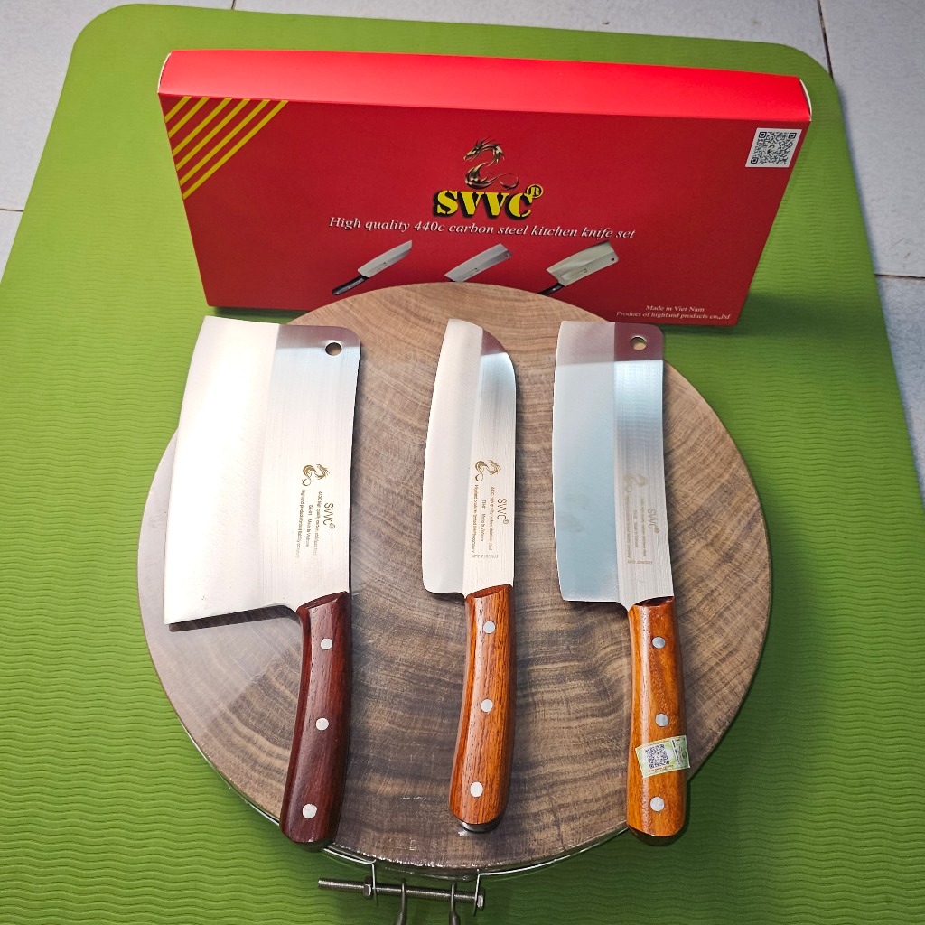 Dao Nhà Bếp Cao Cấp – Thép Nhật 440c |Đẳng Cấp Bếp Việt | Sản Vật Vùng Cao