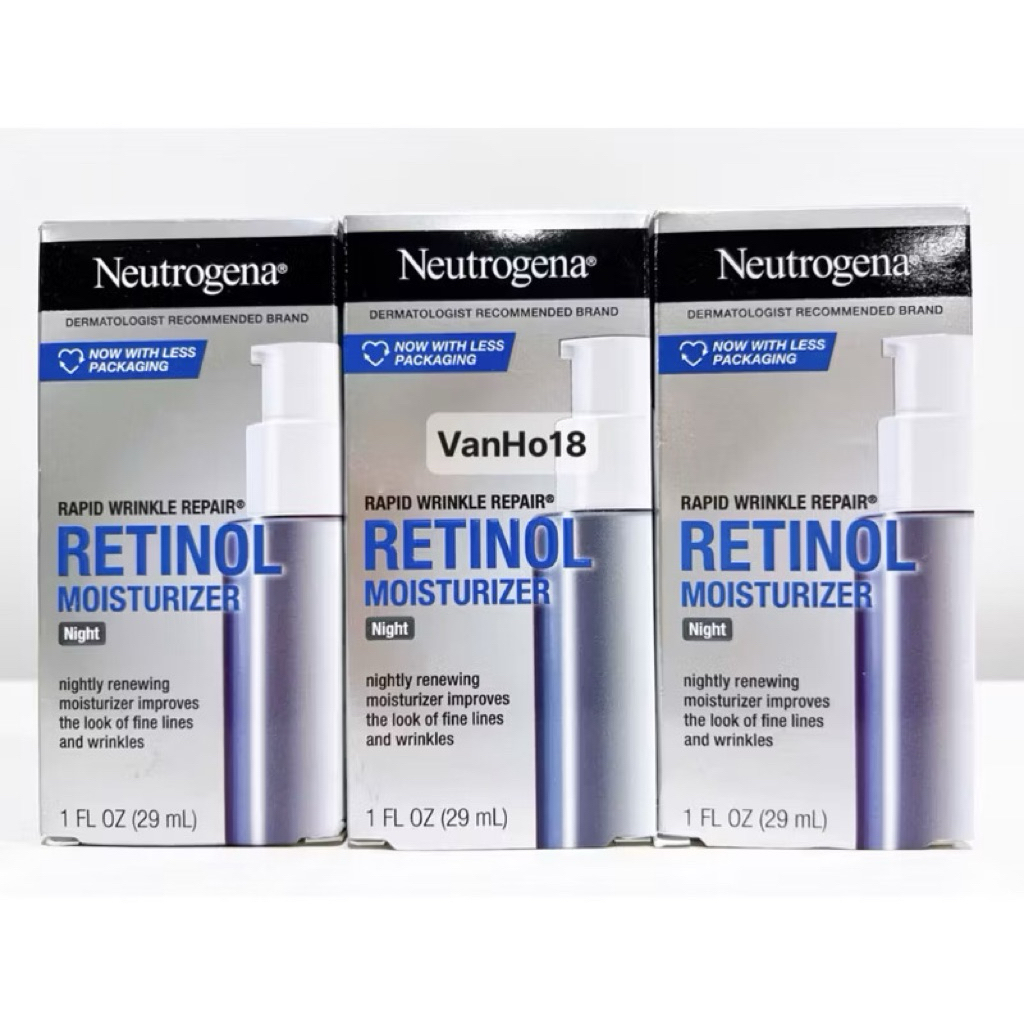 Kem dưỡng ban đêm chống lão hóa Neutrogena Rapid Wrinkle Repair Retinol Moisturizer