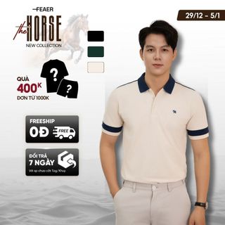  Áo polo nam Puppy cổ bẻ tay ngắn vải CVC cao cấp thoáng mát co giãn logo thêu ngực đơn giản thanh lịch - FEAER 
