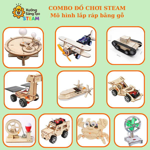 Combo STEM DIY - Mô hình lắp ráp ô tô
