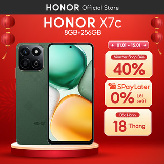  Điện thoại di động Honor X7c 8GB + 256GB | Pin 6000mAh | Camera 108MP| Loa kép | Kháng nước IP64 | BH 18 Tháng 