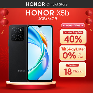  Điện thoại Honor X5b  4+4 GB+64GB | Pin 5200mAh 90Hz | Màn hình 6.56" | BH 18 Tháng Hàng Chính Hãng 