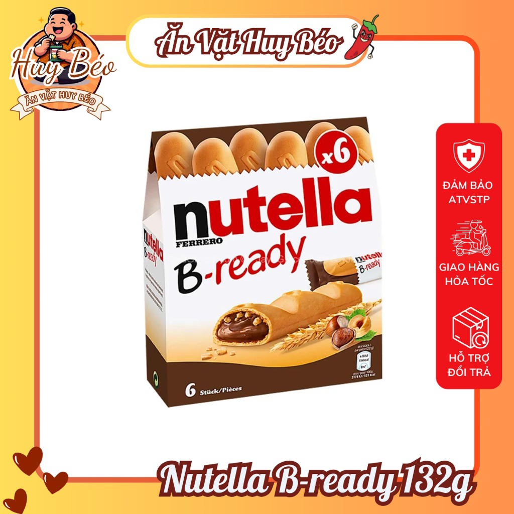 Bánh Nutella B-Ready Ferrero Nhập Khẩu Châu Âu – Nhiều Phân Loại