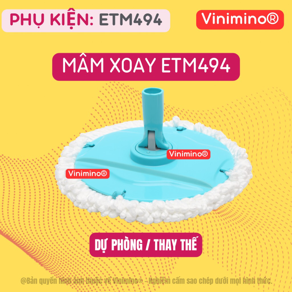 [Phụ kiện ETM494] Mâm xoay ETM494 | Mâm dự phòng thay thế ETM494 Iock and Iock.