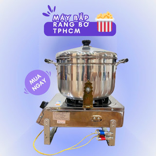 Máy làm bắp rang bơ Bình gas lớn 30cm