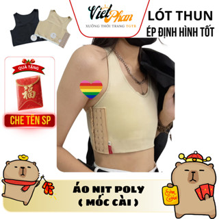  Áo nịt ngực tomboy không viền - lót thun cứng ôm ngực thoải mái Việt Phan Store 