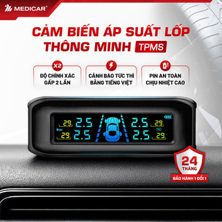   TPMS  CẢM BIẾN ÁP SUẤT LỐP Ô TÔ Medicar – Cảnh báo tức thì bằng Tiếng Việt đo áp suất lốp ô tô chính xác X2 lần 