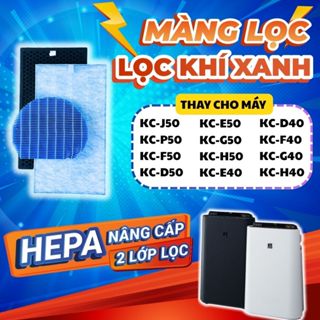  Bộ lọc LocKhiXanh® tương thích cho Màng lọc không khí Sharp KC-P50   J50   D50   H50   E50   F50   G50   50TH   E40 
