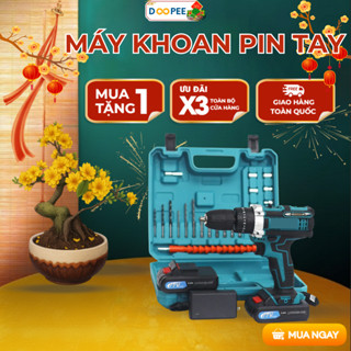  Máy Khoan Pin Makita 77V 3 Chức Năng – Khoan Bê Tông Khoan Sắt Khoan Gỗ Bắt Vít Bắn Tôn 