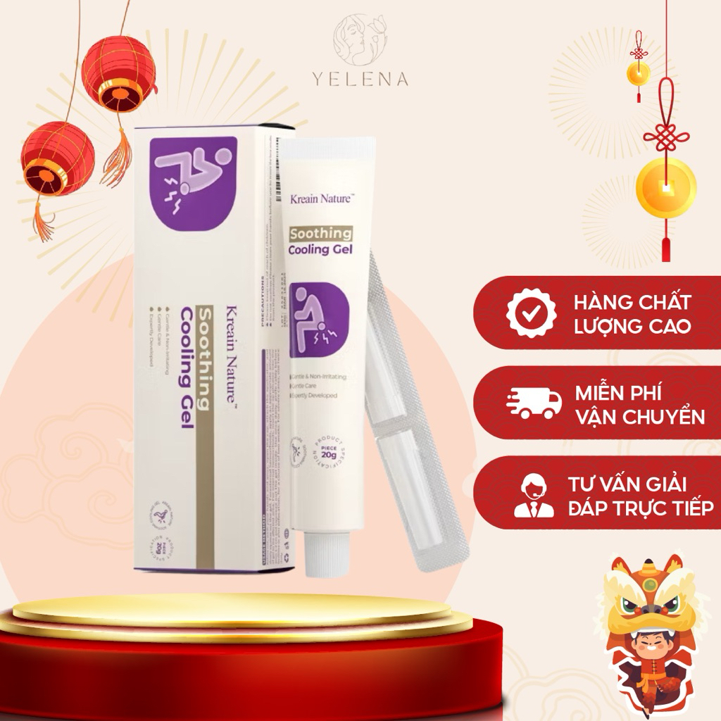 Kem Bôi Trĩ Kreain Nature, Gel Trĩ Hỗ Trợ Giảm Khó Chịu Vùng Da Nhạy Cảm, Dịu Nhẹ Giảm Sưng Rát 20g