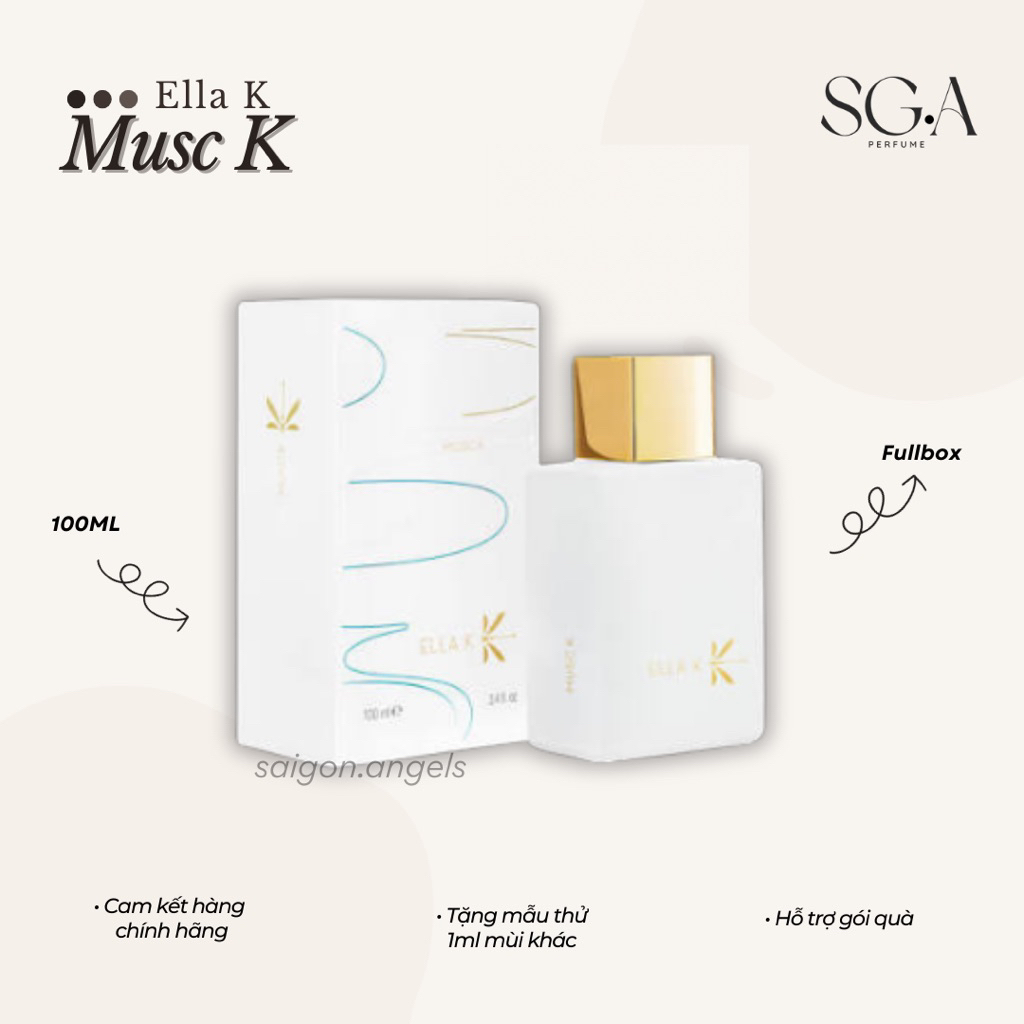 Nước hoa Musc K • Ella K • Fullbox 100ml