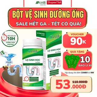  Lọ sinh học đa năng AMB làm sạch đường ống khử mùi hôi bồn cầu vệ sinh bồn rửa mặt an toàn hiệu quả dung tích 200g 