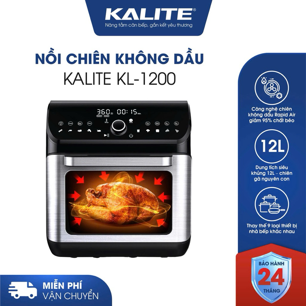 Nồi chiên không dầu Kalite 12 lít KL1200