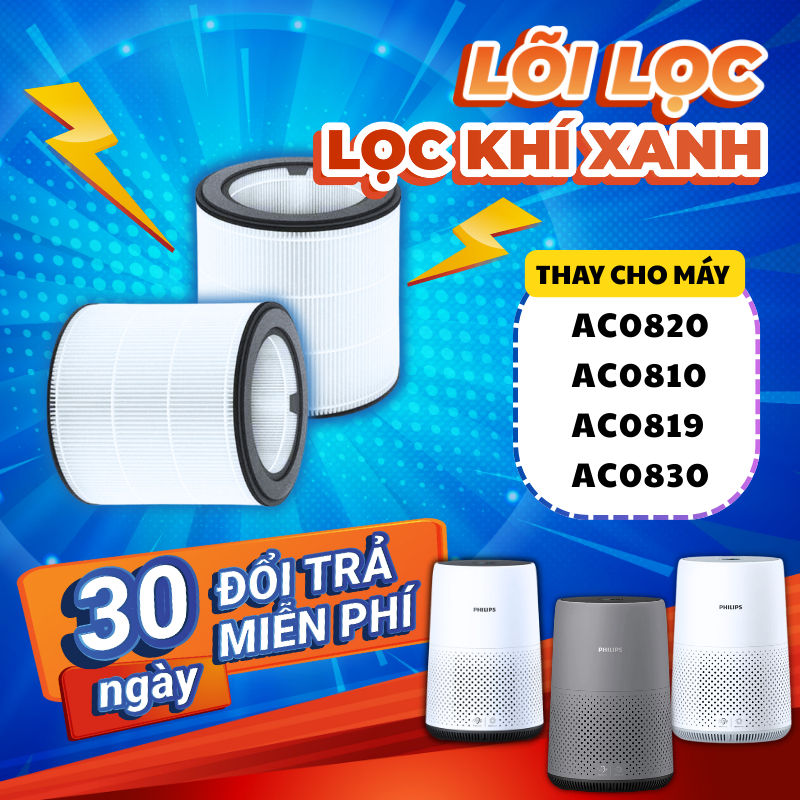 Bộ lọc LocKhiXanh® tương thích cho Lõi lọc không khí AC0820,AC0810,AC0819,AC0830,AC0850,AC0650,AC171