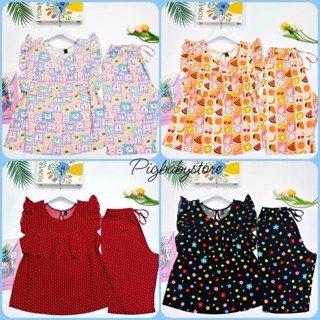  Bộ Lanh Mặc Nhà Bèo Ngực Đồ Bộ Tole Nữ Cánh Tiên Quần Lửng VNXK 40-75kg Chất Tone Mát Mẻ - Pigbabystore 