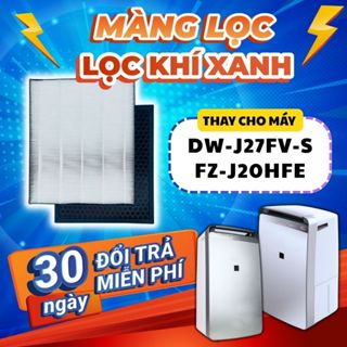  Bộ lọc LocKhiXanh® tương thích cho Màng lọc không khí Sharp DW-J27FV-S. 