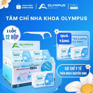  12 Hộp tặng 2 hộp 700 chiếc Tăm chỉ nha khoa Olympus Chính hãng Tăm chỉ loại 1 hàng Việt Nam 