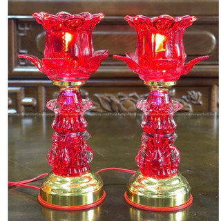 ([ SẴN - G]Hàng Loại 1) ĐÈN THỜ 1 BÔNG cao 30 cm  ( Có bán lẻ 1 chiếc)