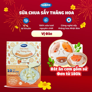   YOBITE  Sữa Chua Sấy Khô Yobite Vị Đào 30gr 10 Tỷ Lợi Khuẩn YoBite Healthy - Hỗ Trợ Tiêu Hóa 