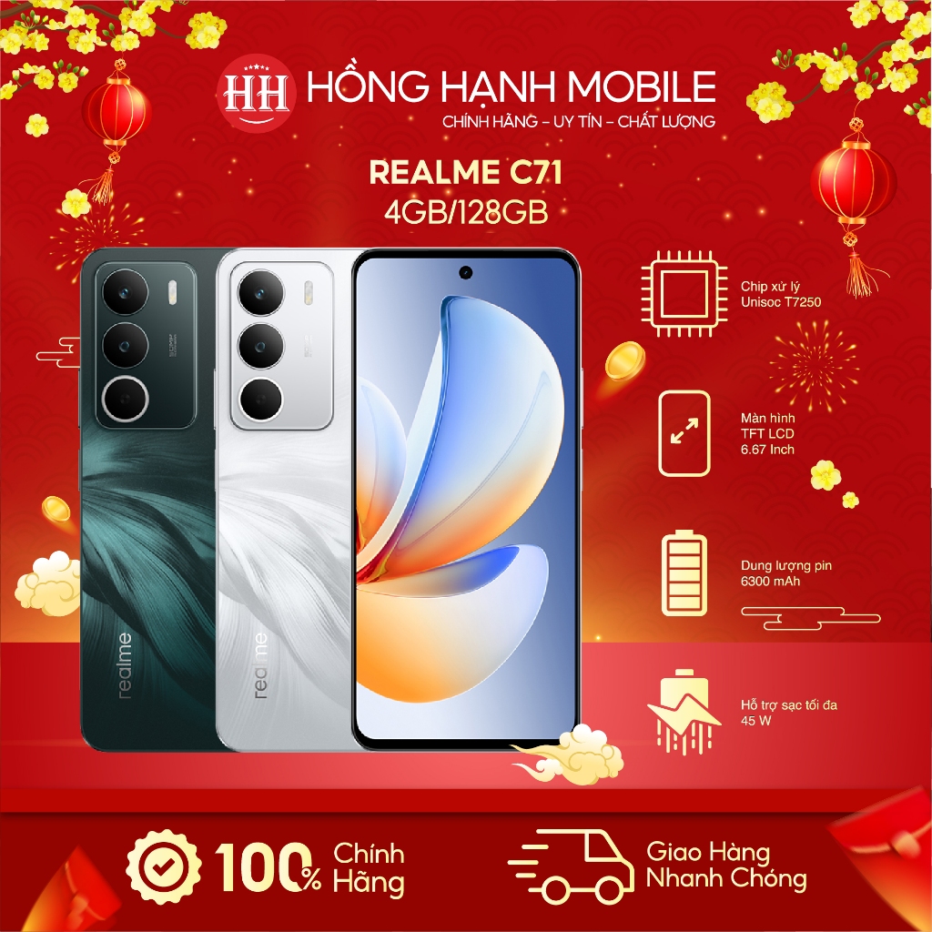 Điện Thoại Realme C71 4GB/128GB - Hàng Chính Hãng | BigBuy360 - bigbuy360.vn