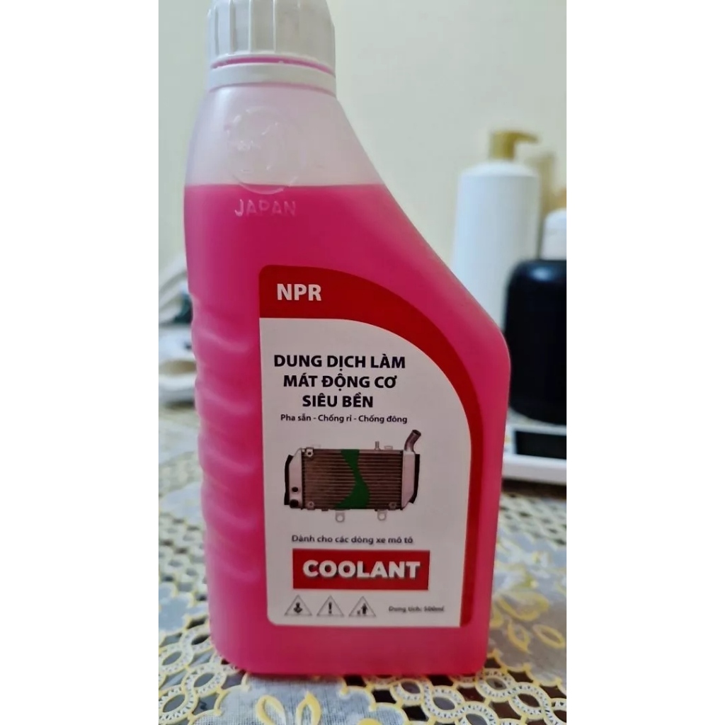 Nước Mát NPR Japan 500ml Màu Đỏ Giải Nhiệt Hiệu Quả Cho Xe Máy
