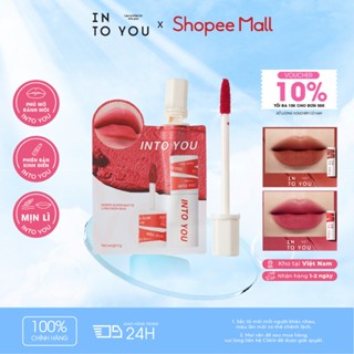  Son Bùn Chiết INTO YOU Chất Lì Mịn Độ Phủ Tốt Lấp Đầy Rãnh Môi Hợp Da Trắng Makeup Tự Nhiên Bagged 1g 
