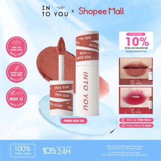  Son Bùn INTO YOU Lì Mịn Độ Che Phủ Tốt Lấp Đầy Rãnh Môi Dễ Tán Hợp Da Trắng Makeup Style Trung EM01 2g 