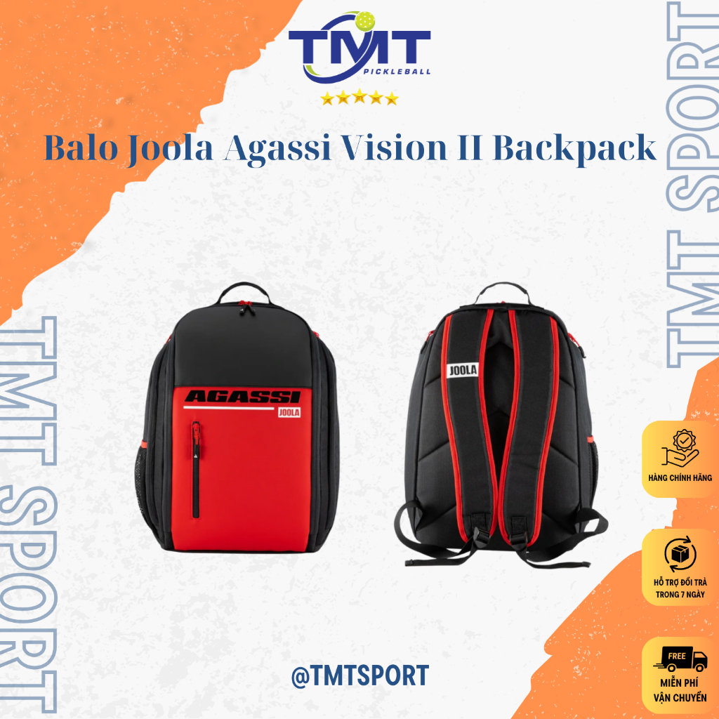 Balo Joola Agassi Edge Backpack - phong cách thể thao năng động, Thiết kế đẹp mắt...