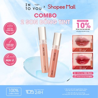   VÕ HÀ LINH x INTO YOU  COMBO 02 son bóng Into You Lip Gloss Tint R01 2.5g x 2 