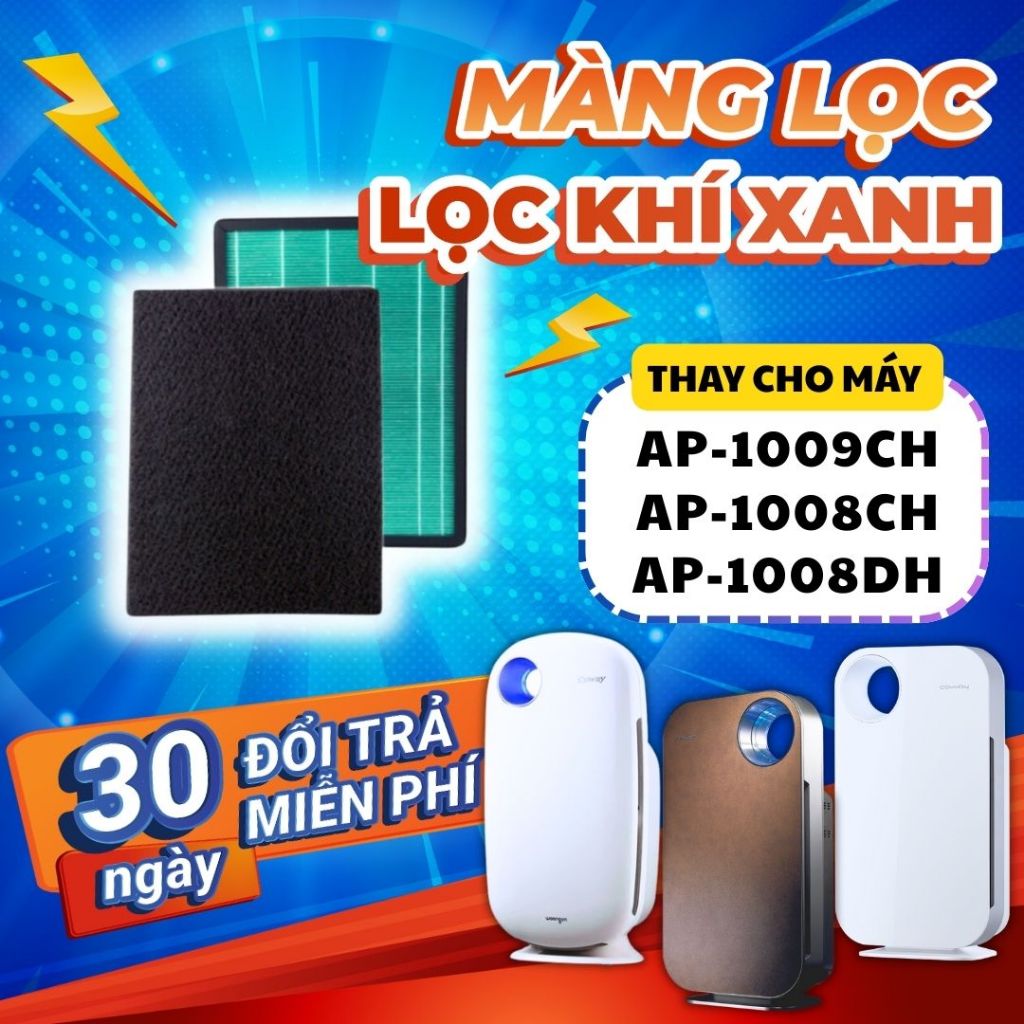 Bộ lọc LocKhiXanh® tương thích cho Màng lọc không khí Coway AP-1008CH/1009CH/0509DH/1008DH/1512HH/15