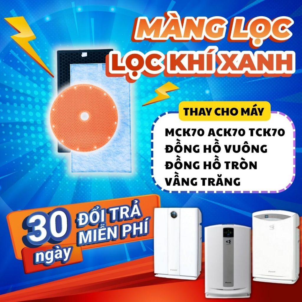 Bộ lọc LocKhiXanh® tương thích cho Màng lọc không khí Daikin MCK70 / ACK70 / TCK70