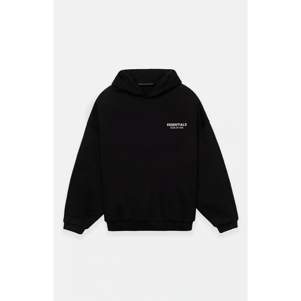 Áo Hoodie Fear of God ESSENTIALS Black Fleece | Fox Sneaker