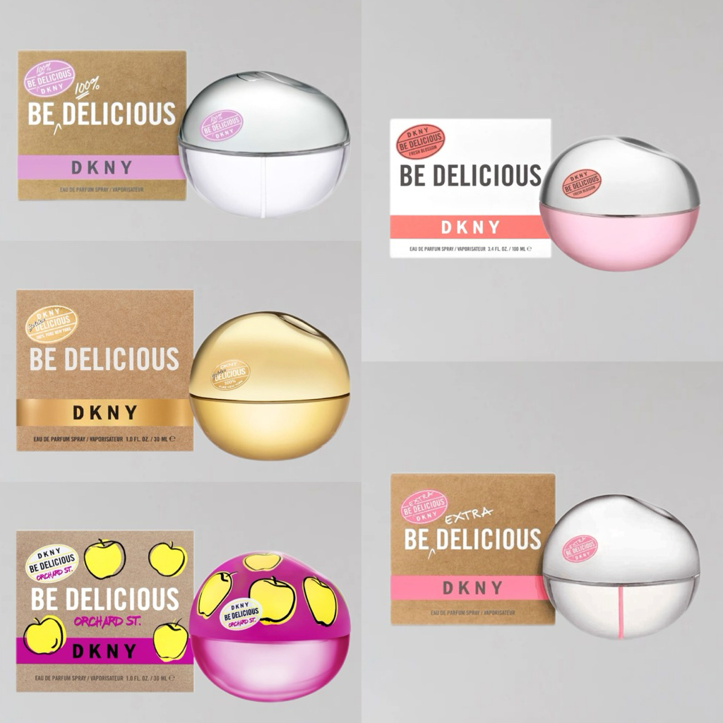 Nước hoa nữ ✿Bộ 5 DKNY Be Delicious –Fresh Blossom/Orchard Street /Extra Delicious/100% Delicious/Go