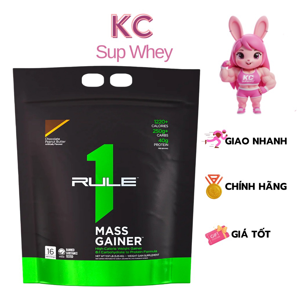Sữa Tăng Cân Rule 1 Mass Gainer 12lbs  – Dinh dưỡng hỗ trợ cải thiện body