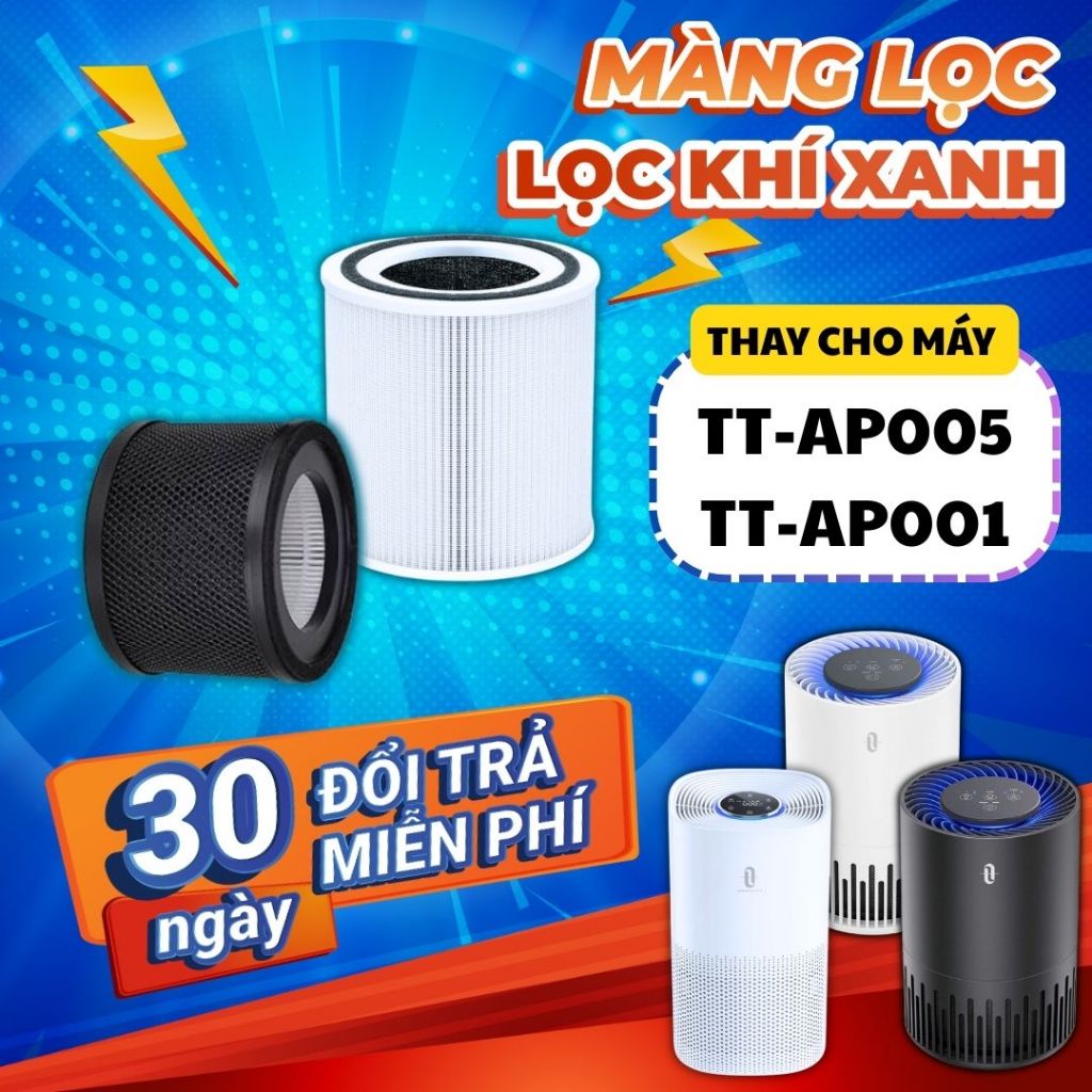 Màng lọc LocKhiXanh® tương thích cho Lõi lọc không khí TAOTRONICS TT-AP005/ TT-AP001