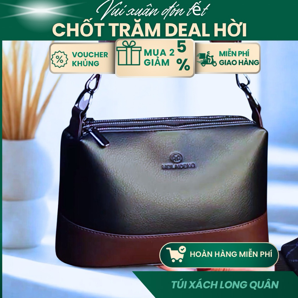 Túi xách công sở da PU nhiều ngăn cầm tay, đeo vai, đeo chéo tiện lợi, lịch sự phù hợp đi làm, đi chơi