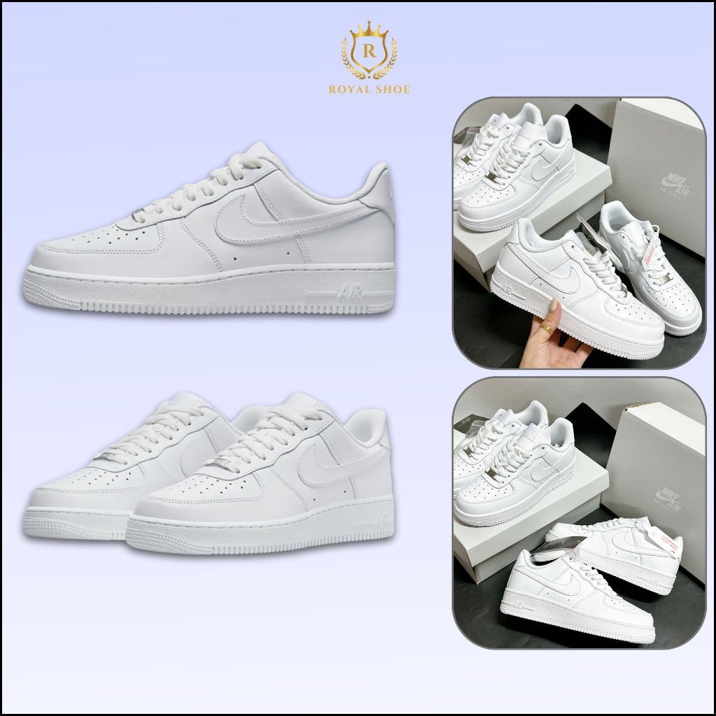 Giày Nike Air Force 1 Full White – Sneaker AF1 Trắng Full Thể Thao Nam Nữ