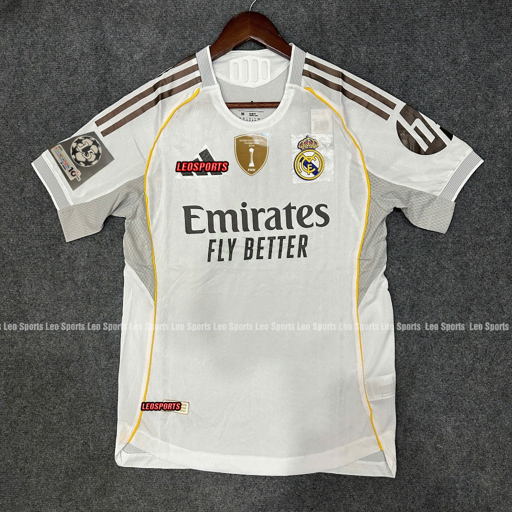 [Chỉ Có Áo] Áo Bóng Đá Phiên Bản Player CLB Real Madrid 25/26 Sân Nhà - Vải Thái Cao Cấp