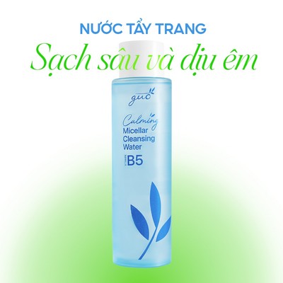Nước Tẩy Trang B5 Làm Sạch Sâu, Dịu Nhẹ cho da nhạy cảm, không cồn, không cay mắt - Calming Micellar Water GUO