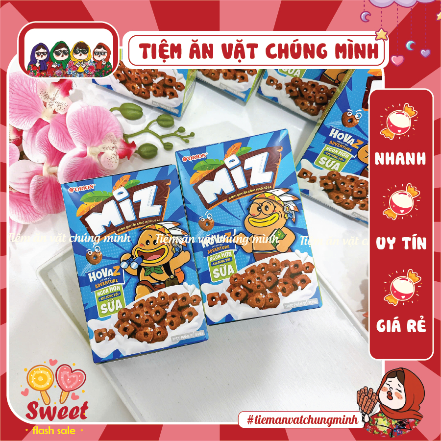 Combo Bánh Quy Socola Miz Orion [Hộp 54g], Bánh Quy Ăn Sáng Orion Toonies