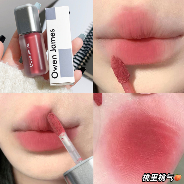 Son kem lì Owen James J07 Màu son Siêu Hot - Chất son mịn lì Lâu trôi
