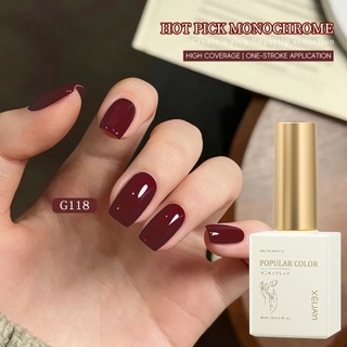 XEIJAYI 15ml - Sơn móng tay dạng gel màu đỏ đậm mới, thích hợp sử dụng hàng ngày.